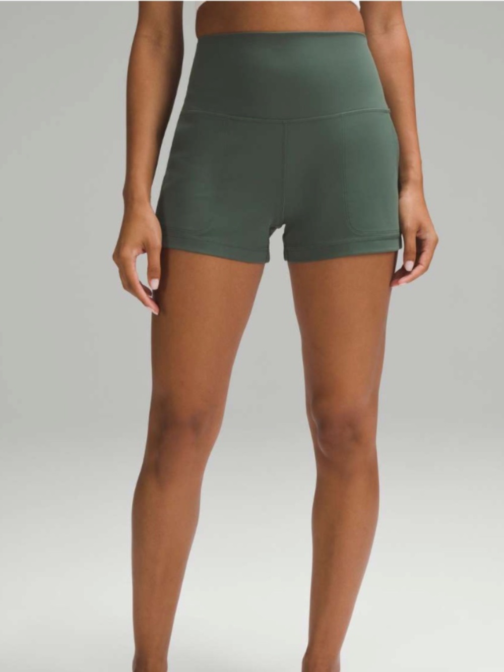Lululemon Align Classic-Fit High-Rise Short 3" Dark Forest Sz 8